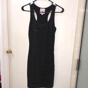 Black Sequins Dress
